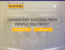 Tablet Screenshot of dentalmasters.com